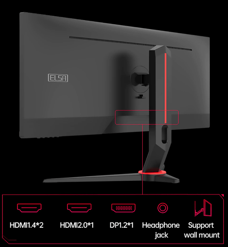 ELSA 30-Inch EA300EX - Monitor - 200Hz - 0.5 ms Response Time - WFHD