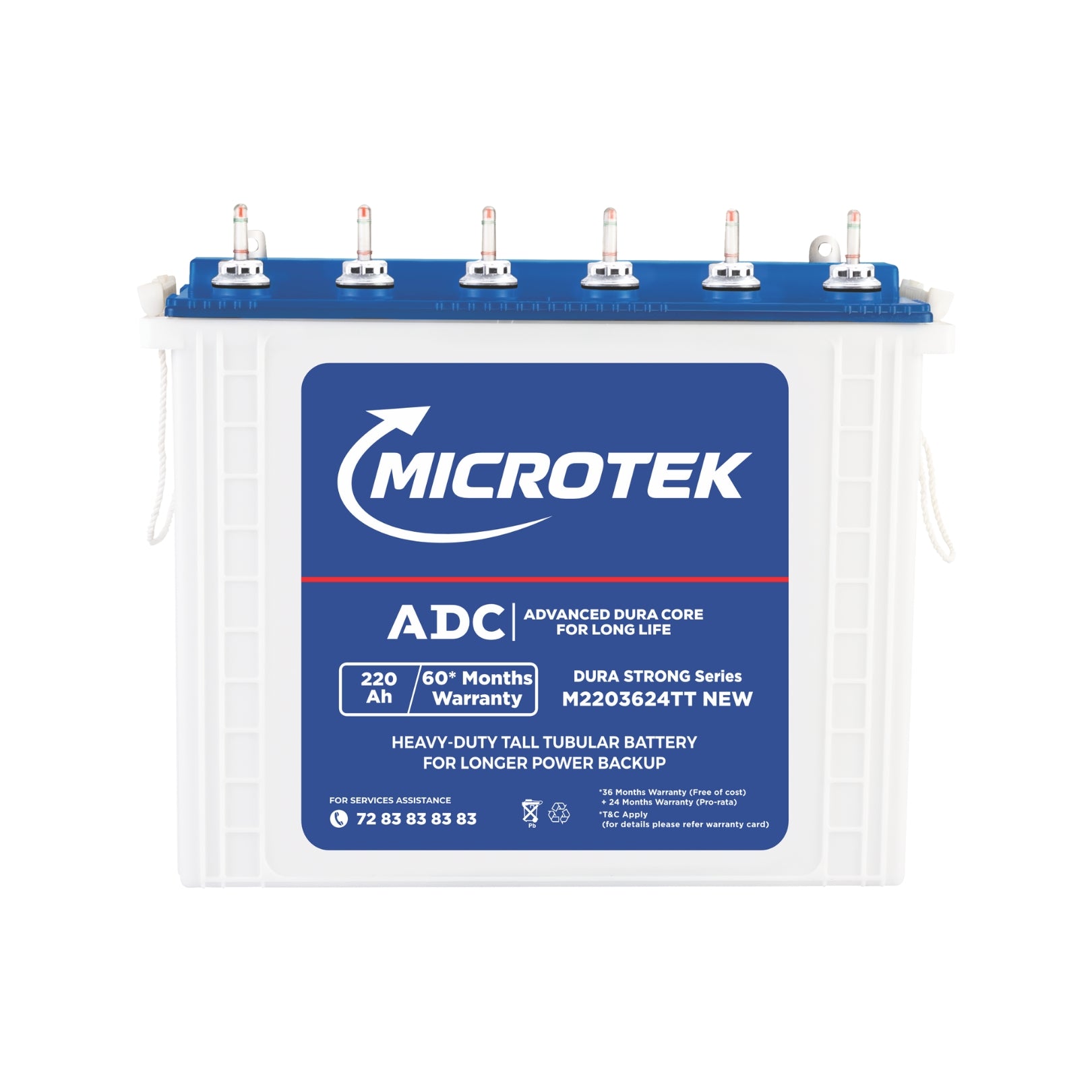 MICROTEK 12V-220AH TUBULAR BATTERY