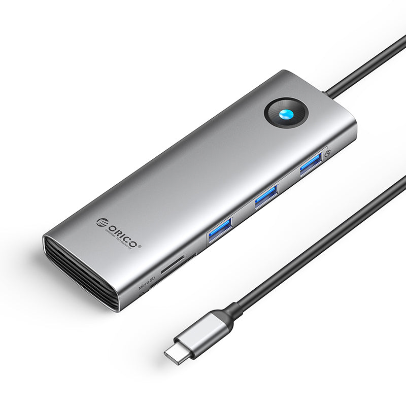 ORICO PW11-9P-GY Type-C 9-in-1 5Gbps Multifunction Docking Station