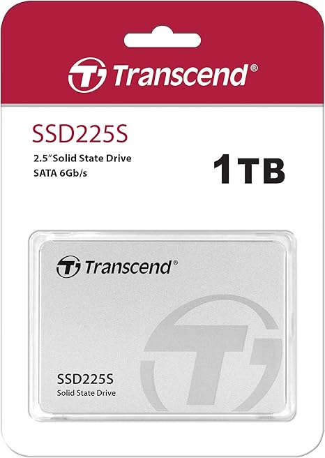 Transcend SSD225 1TB 2.5" SATA III 6Gb/s SSD, Up to 550MB/s