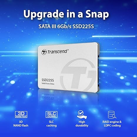 Transcend SSD225 1TB 2.5" SATA III 6Gb/s SSD, Up to 550MB/s