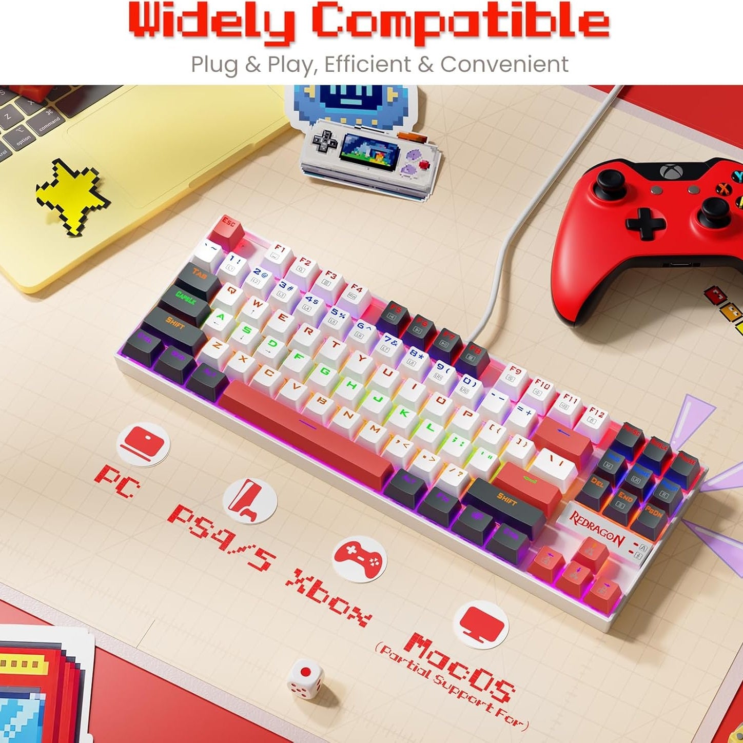 ReDragon K552WLR-RGB Wired RGB LED keyboard