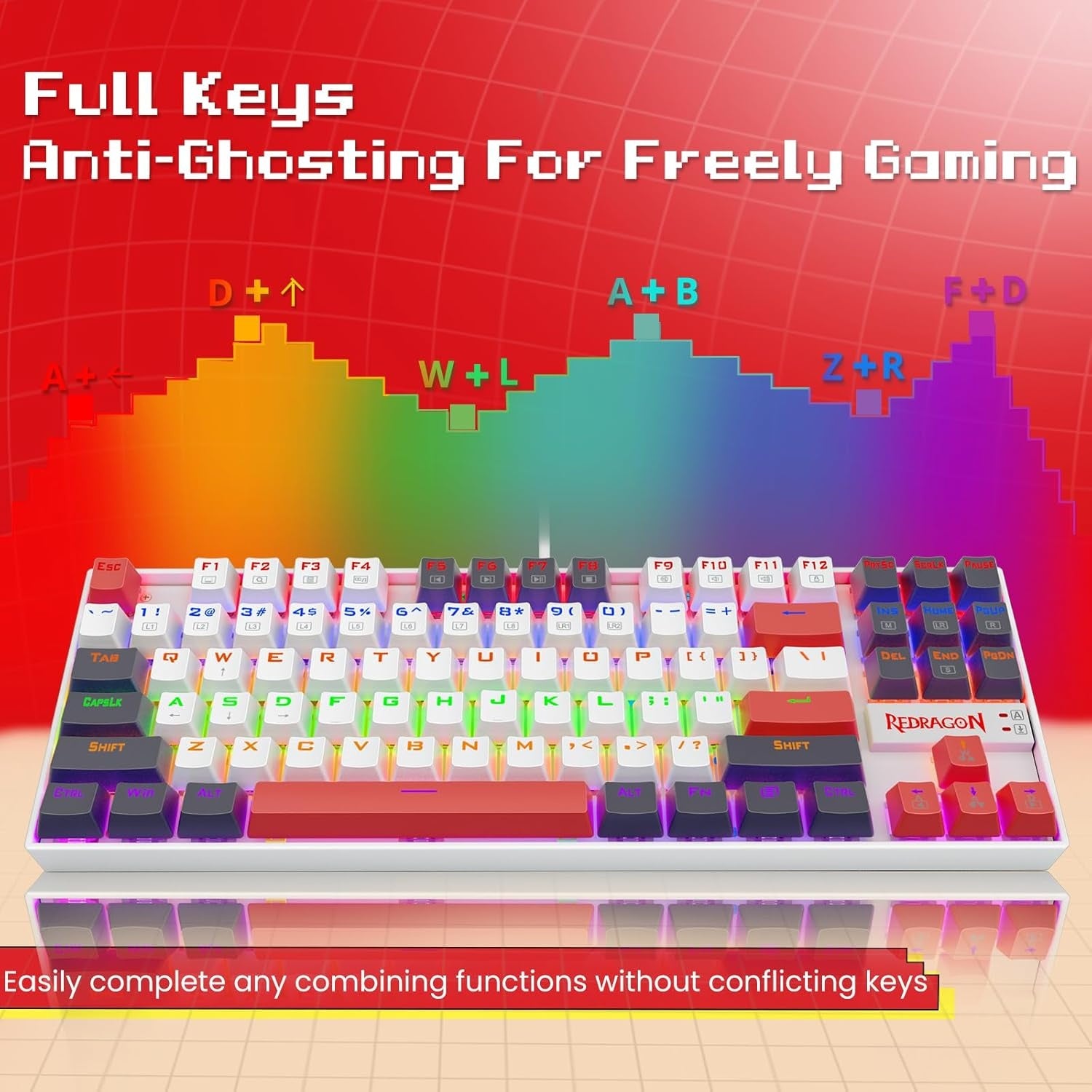 ReDragon K552WLR-RGB Wired RGB LED keyboard