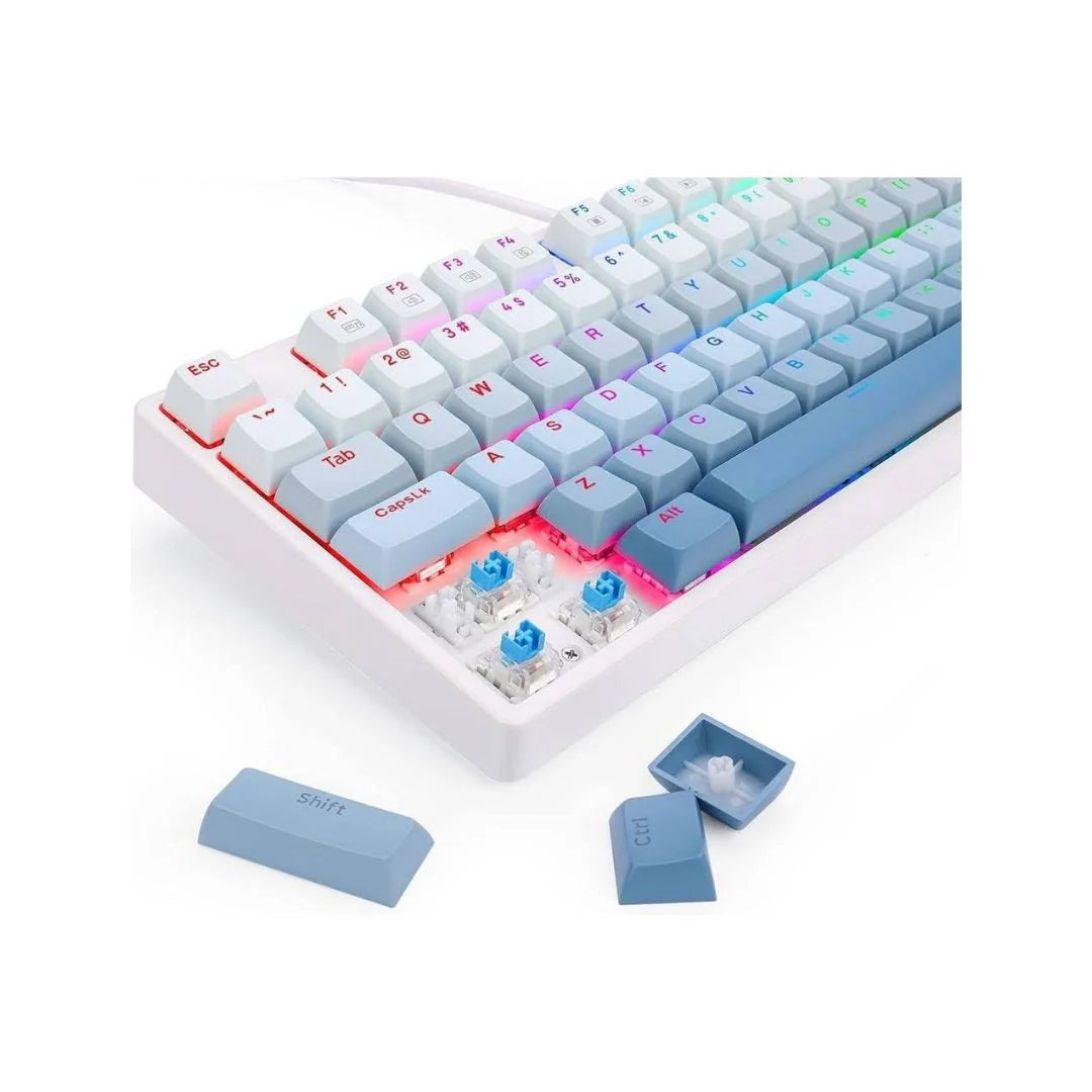 REDRAGON K645W-GB-RGB 87key mechanical keyboard, Blue color