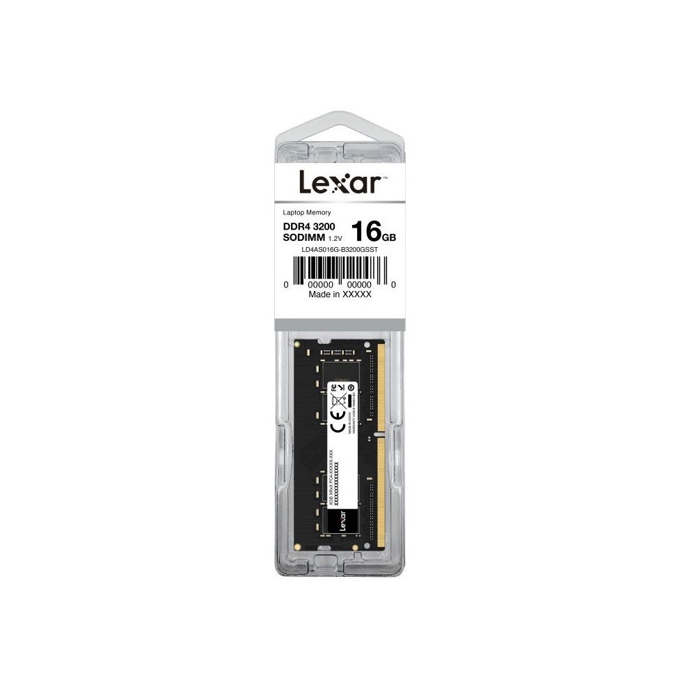 LEXAR 16GB DDR4 SODIMM 3200MHz Laptop Memory