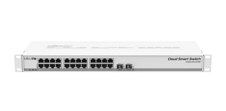 MIKROTIK CSS-326-24-2S-RM SwOS powered 24 port Gigabit Ethernet switch