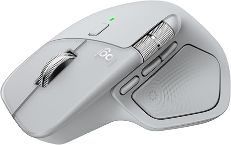 Logitech MX Master 4, Ergonomic Wireless Mouse with Advanced Performance Haptic Feedback, Ultra-Fast Scrolling, USB-C Charging, Bluetooth, Windows, MacOS