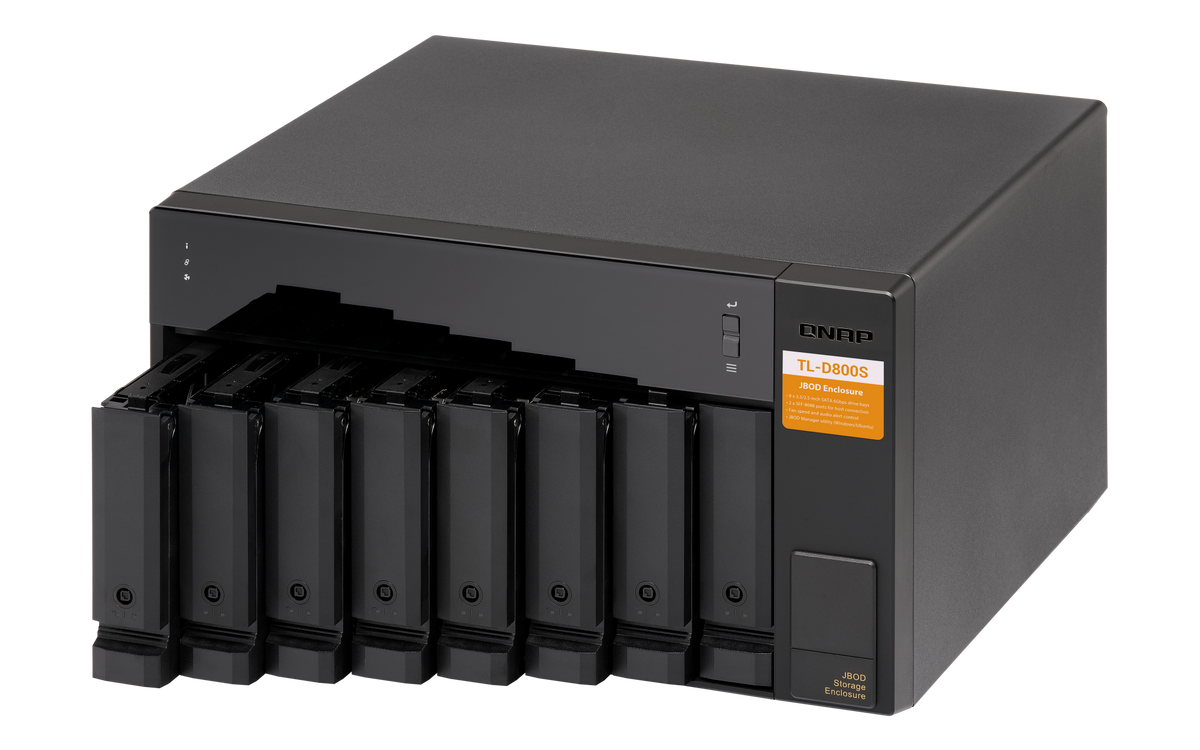 QNAP TL-D800S 8-bay desktop SATA 6Gb/s JBOD storage enclosure
