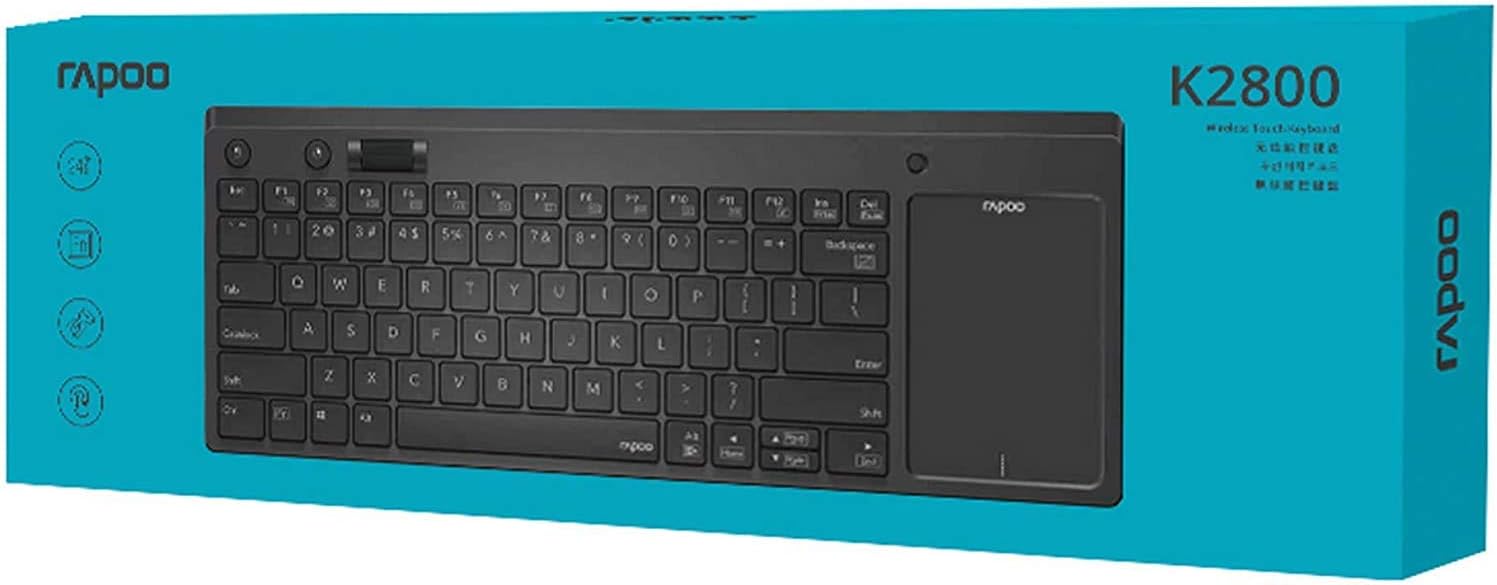 RAPOO K2800 KEYBOARD WITH TOUCHPAD WIRELESS BLACK