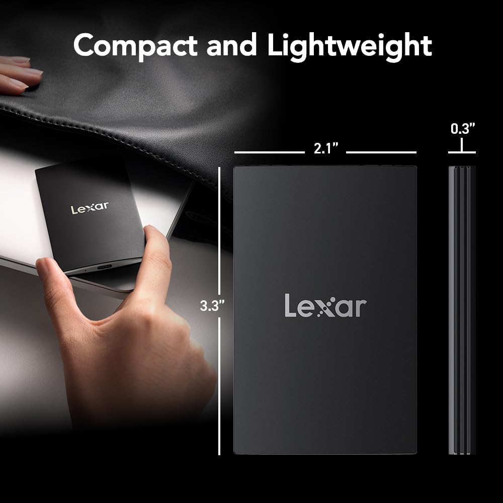 LEXAR 1TB SSD Extrernal SL500 With MAGNATIC Set