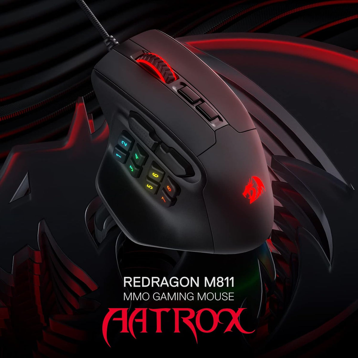 REDRAGON M811-RGB Wired Gaming Mouse Black Color