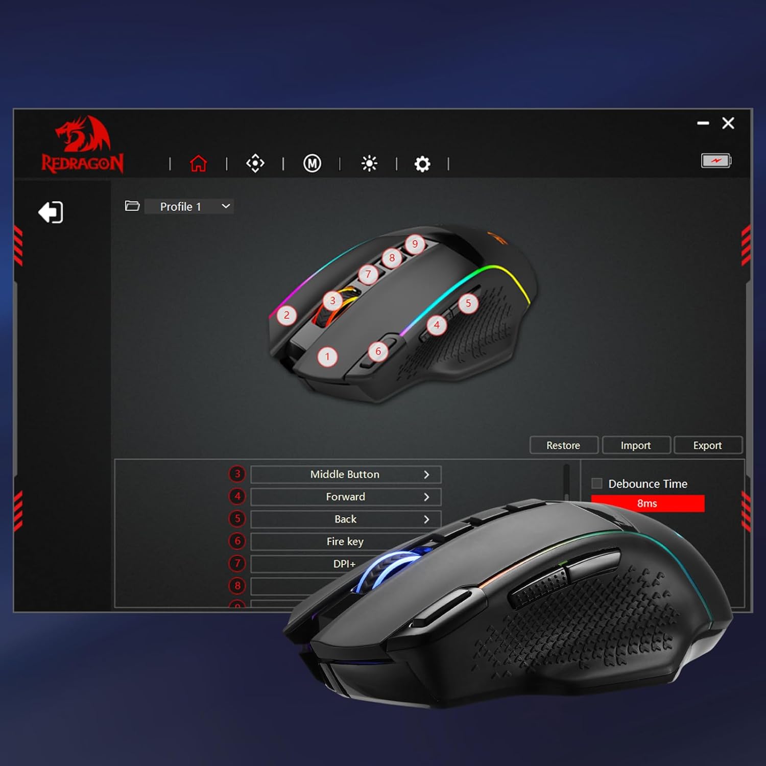 ReDragon m991-RGB GAMING MOUSE
