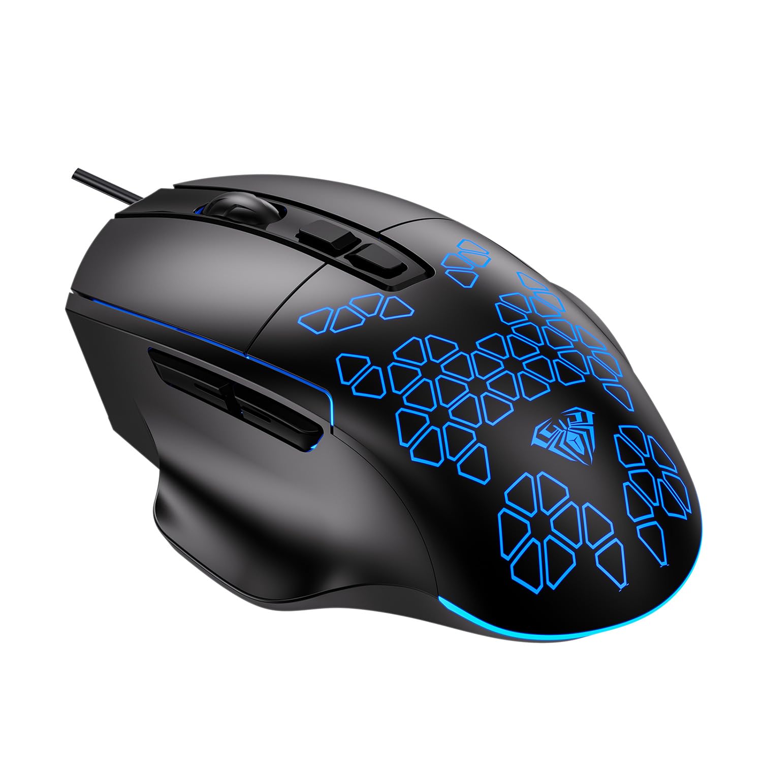 AULA F812 gaming mouse with 7 KEYS Rainbow backlight (Wired )