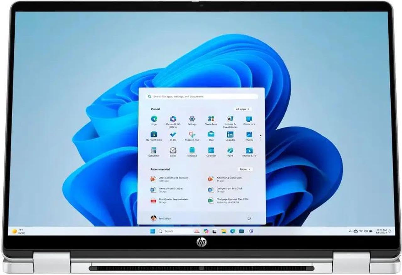 HP OMNIBOOK, COR 7-150U, 512SSD, 16GB, 14" TOUCH, WIN 11 , GLACER SILVER