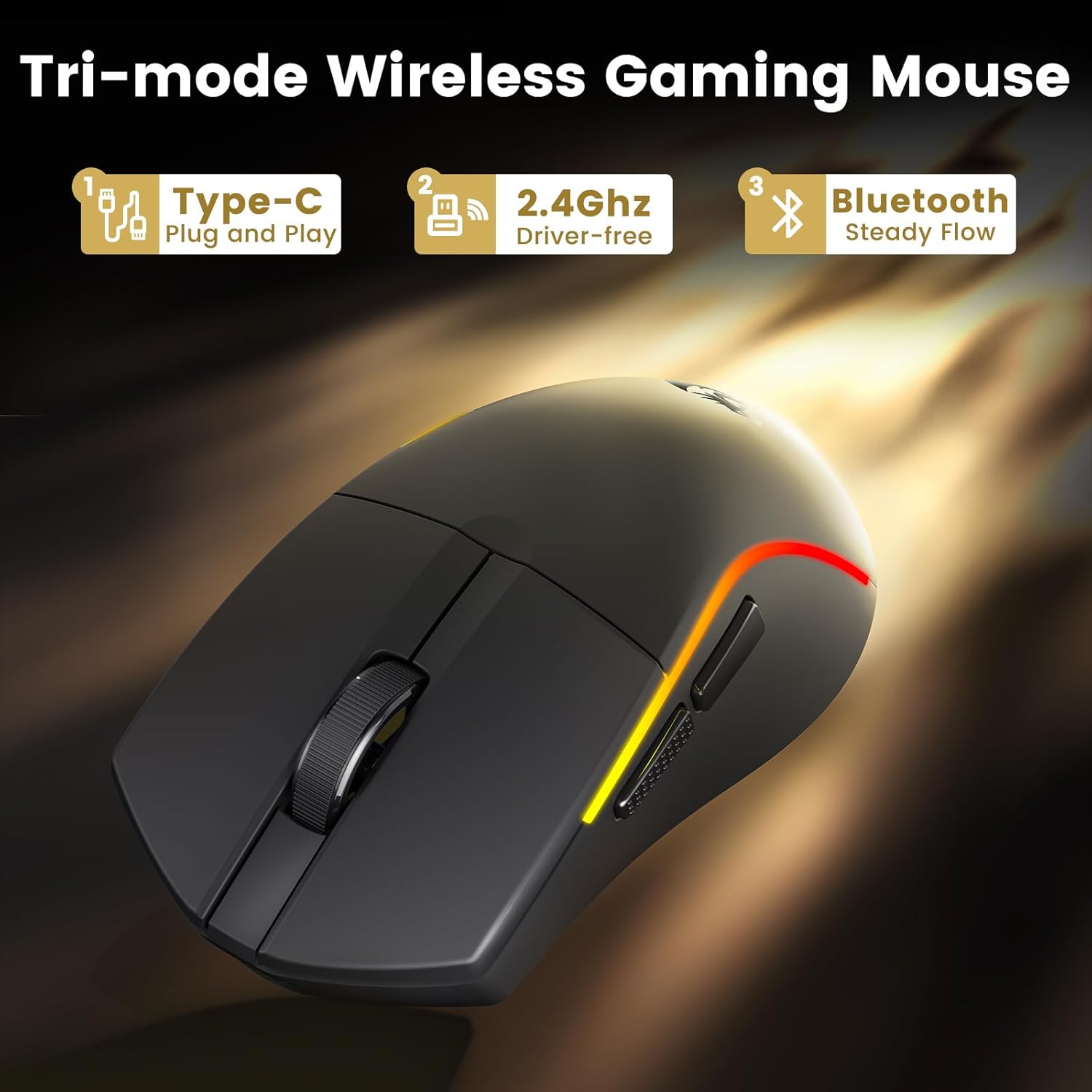 REDRAGON M816-STD WIRELESS ULTRA LIGHT-WEIGHT GAMING MOUSE