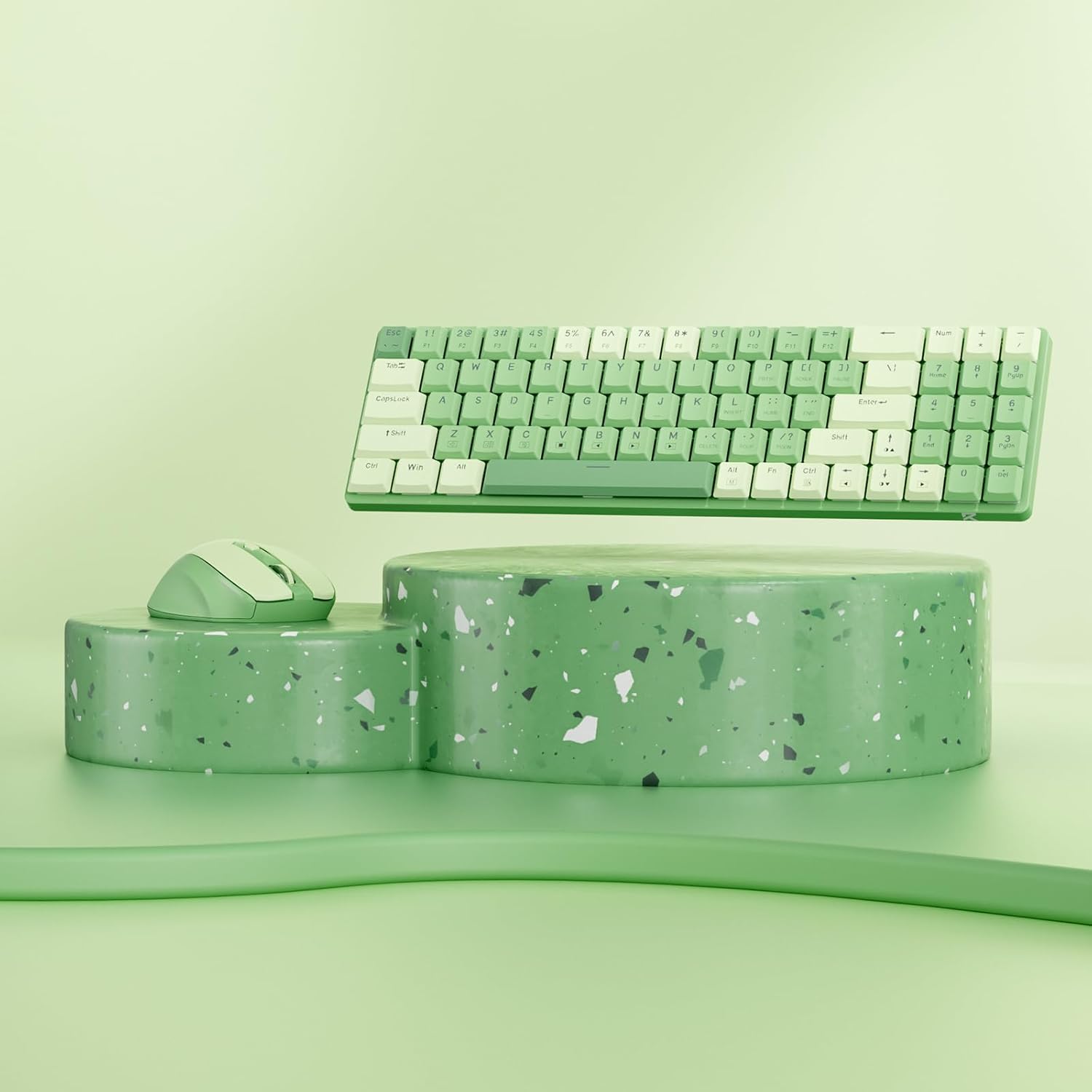 Redragon 94key low profile combo  BS-8772 (Cream/Green)