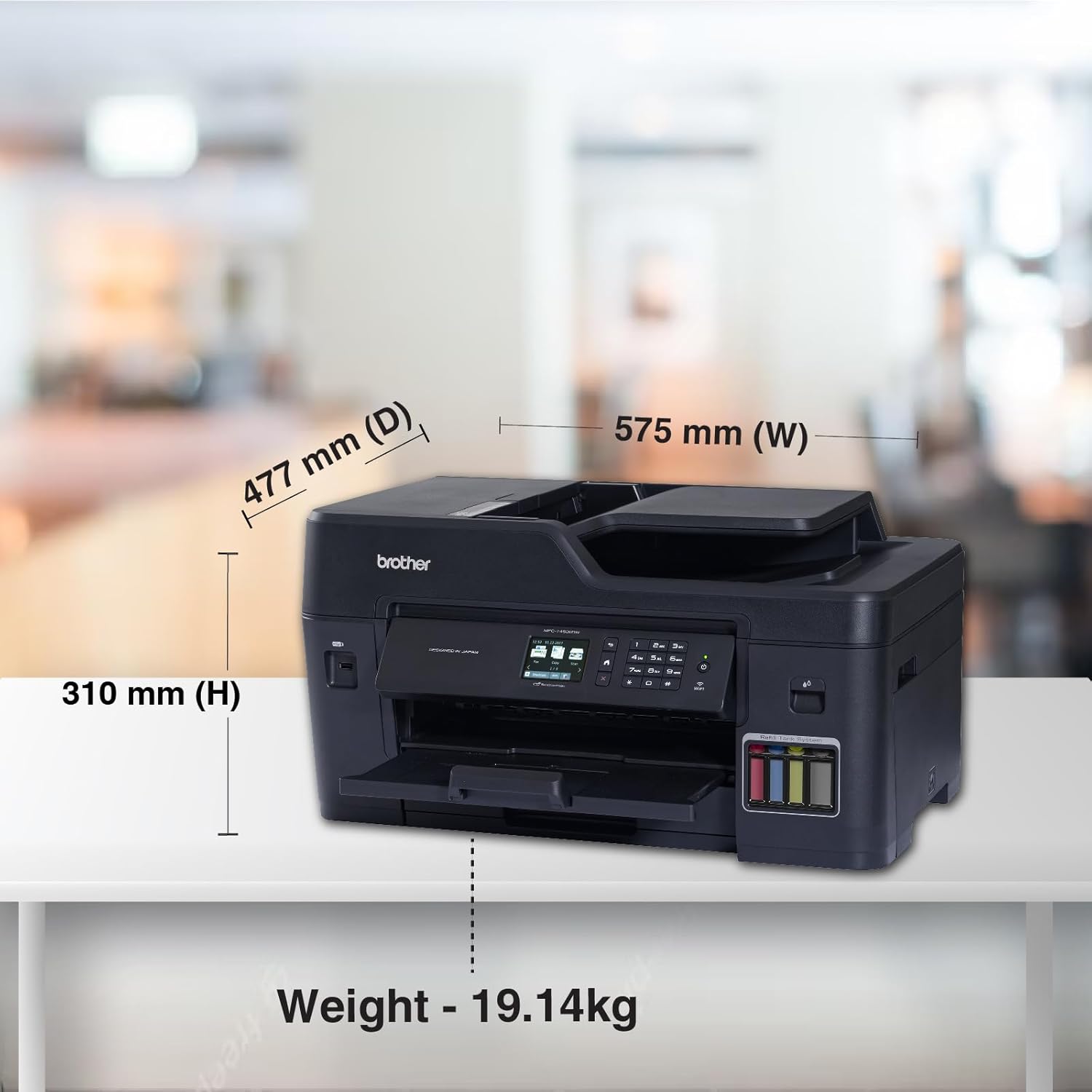 Brother MFC-T4500DW A3 Ink Tank ALL IN ONE Duplex & WiFi Printer