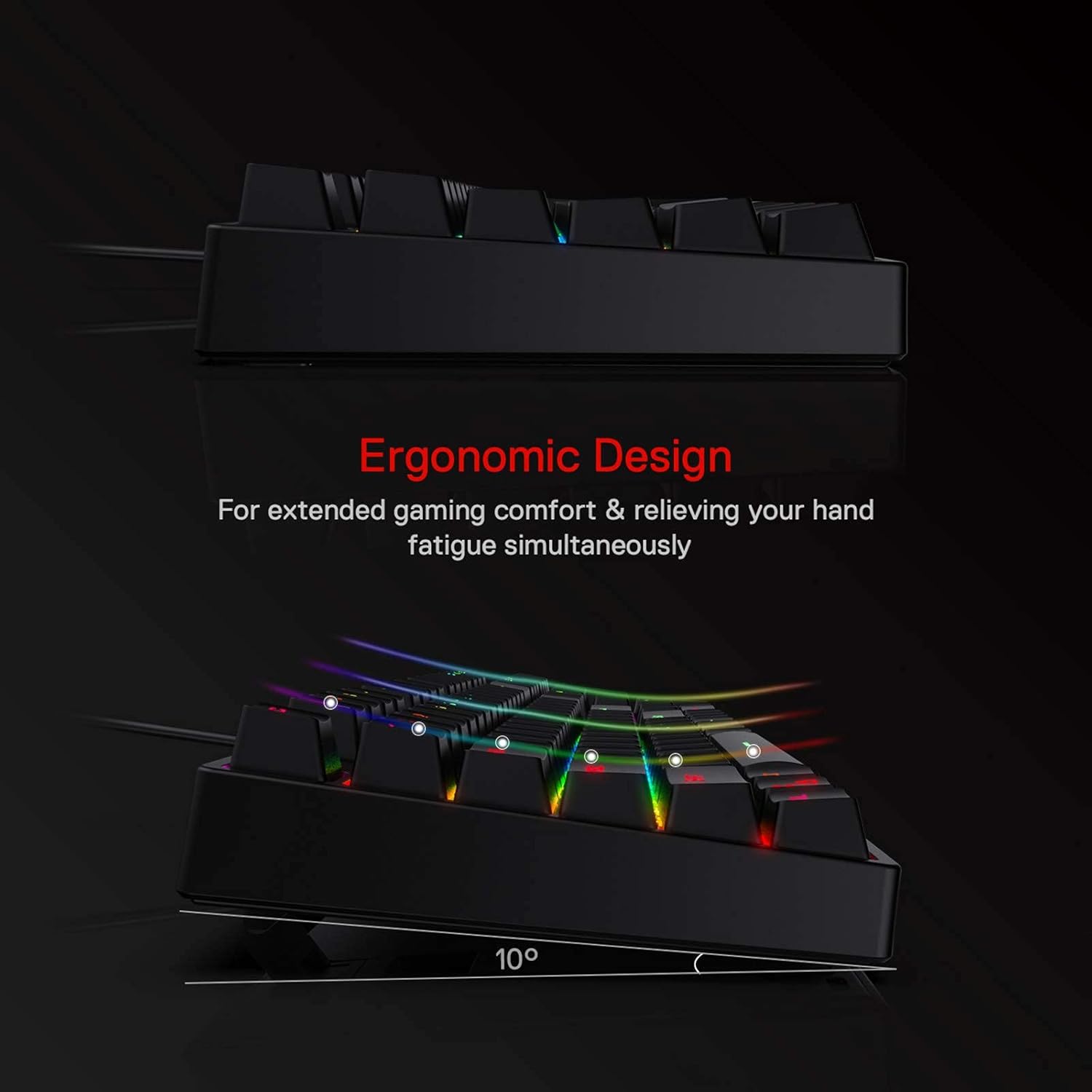 Redragon K582 SURARA RGB LED Backlit Mechanical Gaming Keyboard