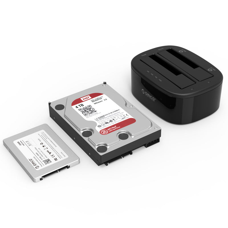 ORICO 6228US3 2.5 / 3.5 inch 2 Bay USB3.0 1 to 1 Clone Hard Drive Dock
