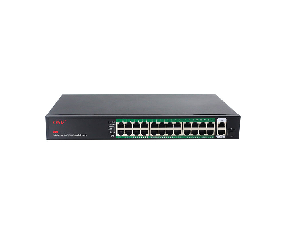 ONV H1024PFD Gigabit uplink 27-port PoE switch