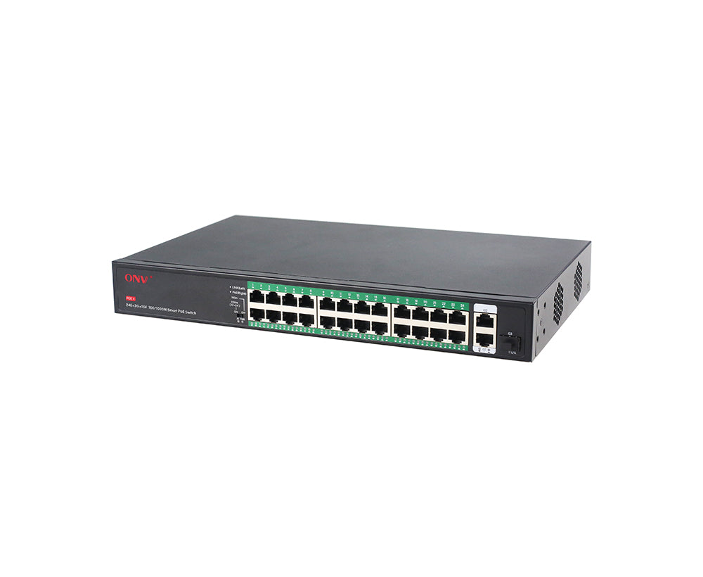 ONV H1024PFD Gigabit uplink 27-port PoE switch