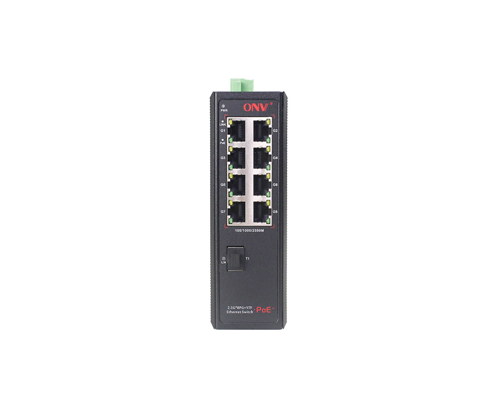 ONV IPS57008PF 2.5G 9-port industrial PoE switch