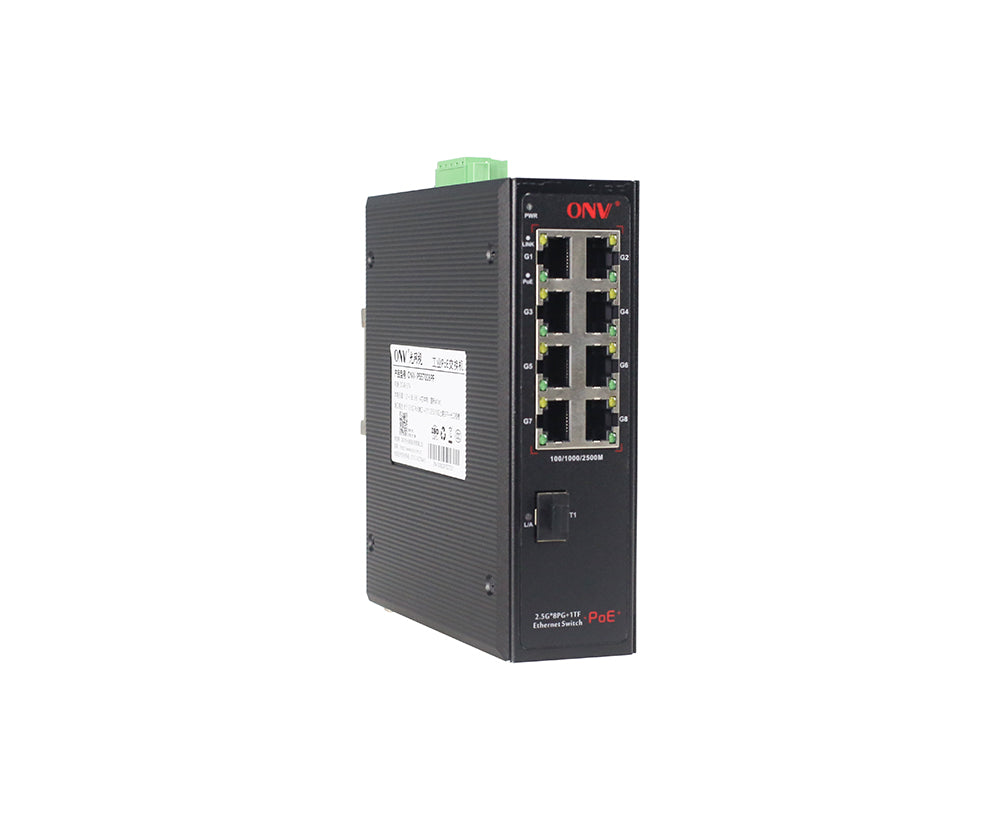 ONV IPS57008PF 2.5G 9-port industrial PoE switch