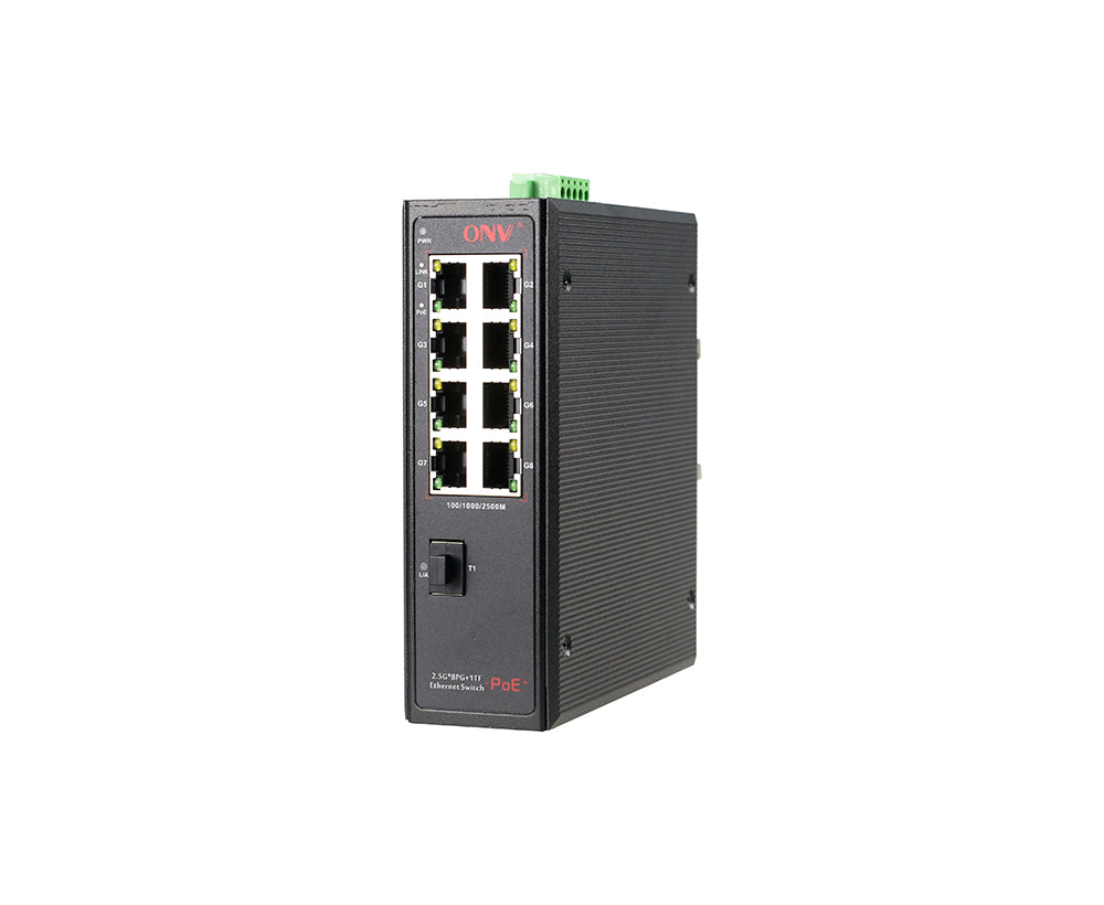 ONV IPS57008PF 2.5G 9-port industrial PoE switch