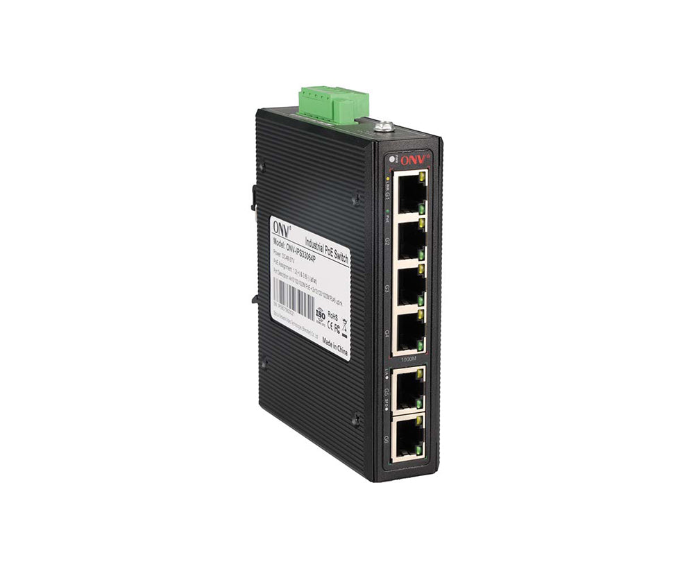 ONV IPS33064P Gigabit 6-port industrial PoE switch