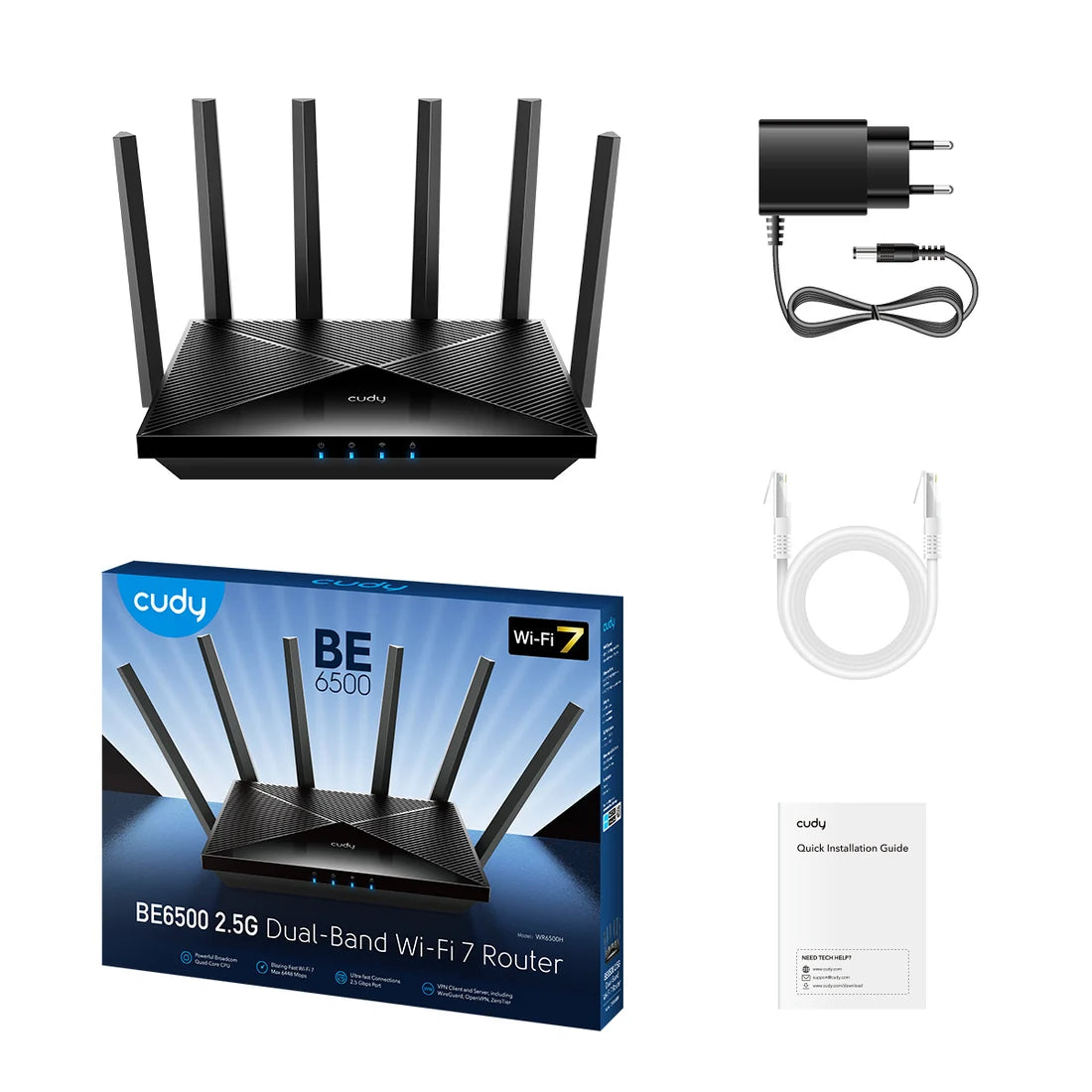 CUDY WR6500H 2.5G Mesh Wi-Fi 7 Router