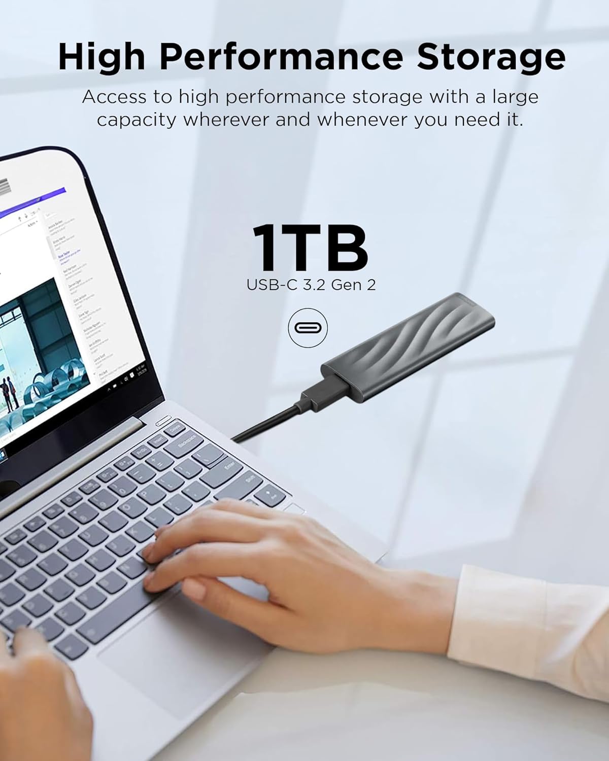 Lenovo PS8 Portable SSD 2TB USB-C UP TO 1050MB/s