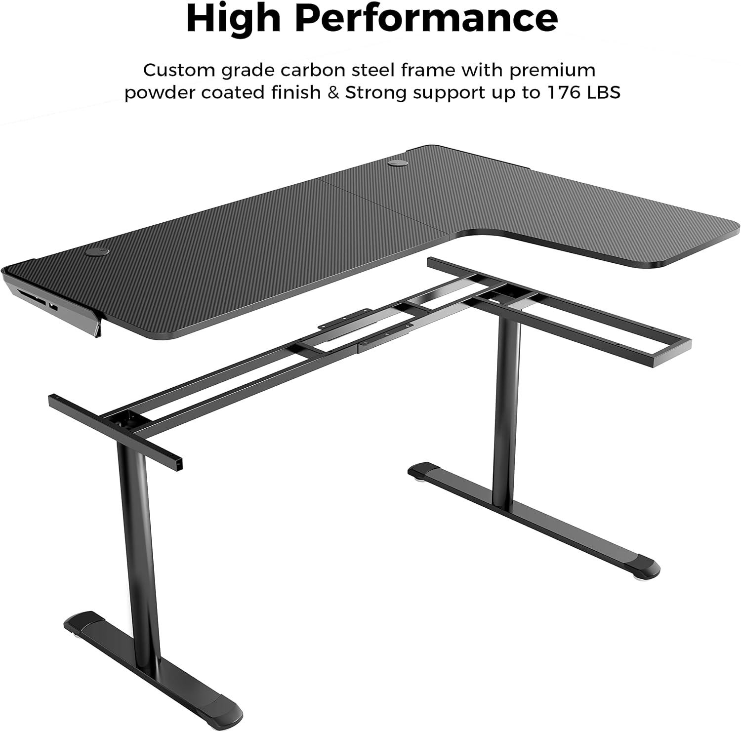GAMING TABLE DESIGNA ERK-L60R-B-V2