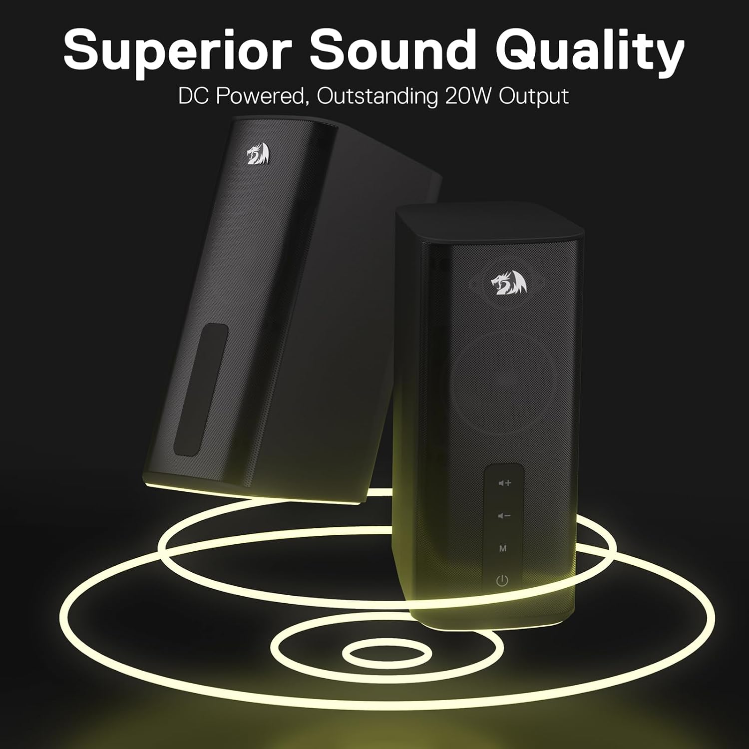 ReDragon GS814 Stereo Desktop Speaker Dynamic RGB Lighting