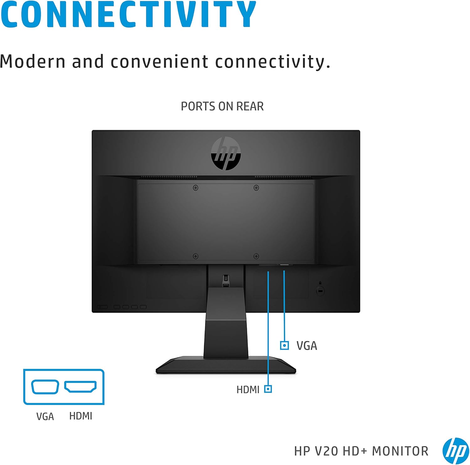 LED MONITOR HP V20 HD