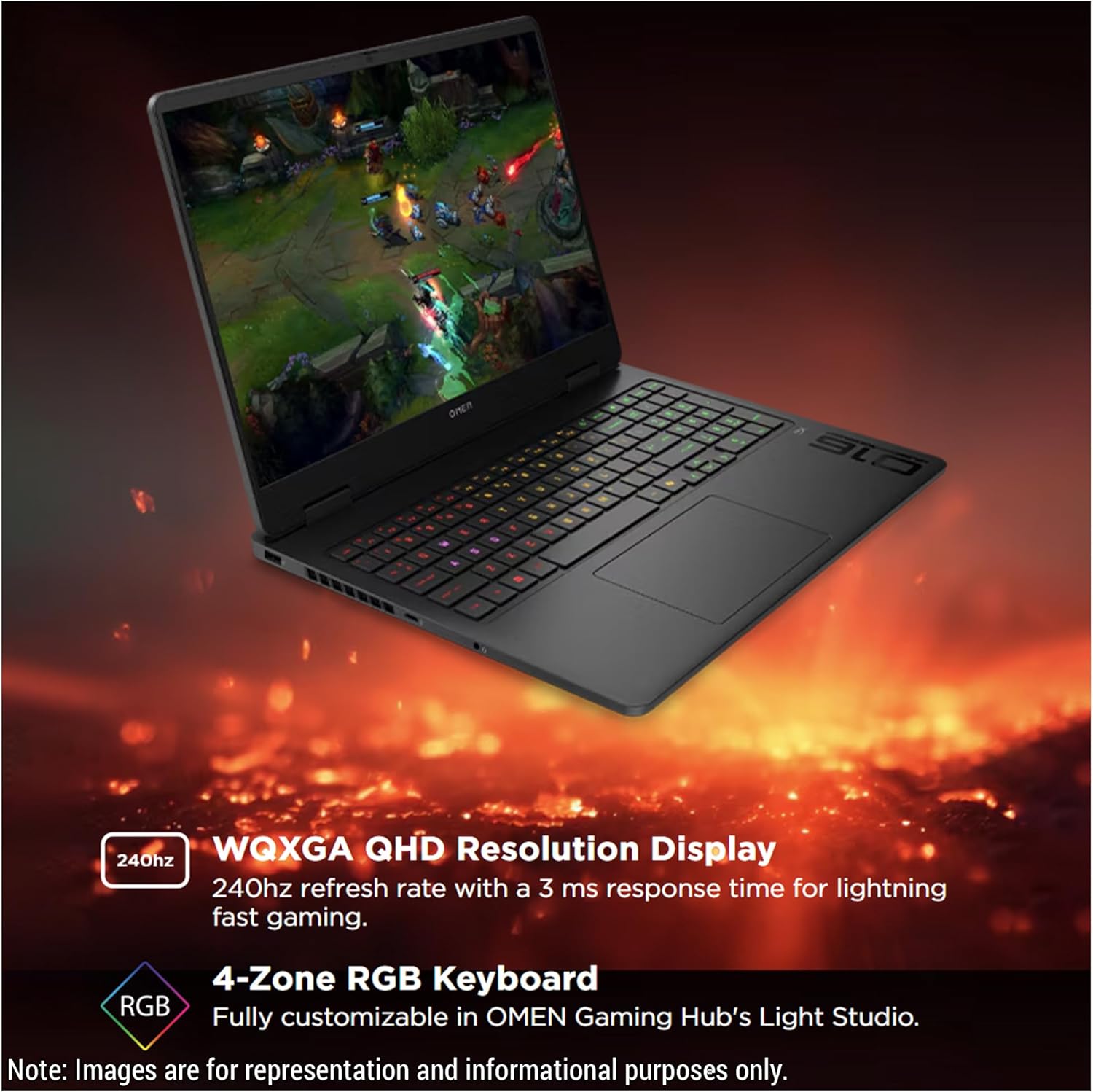 HP OMEN 16 GAMING- U9-285H- 1TB SSD- 16 GB- 16''WQX 240HZ- WIN11 - 8G RTX5070- SHADOW BLACK