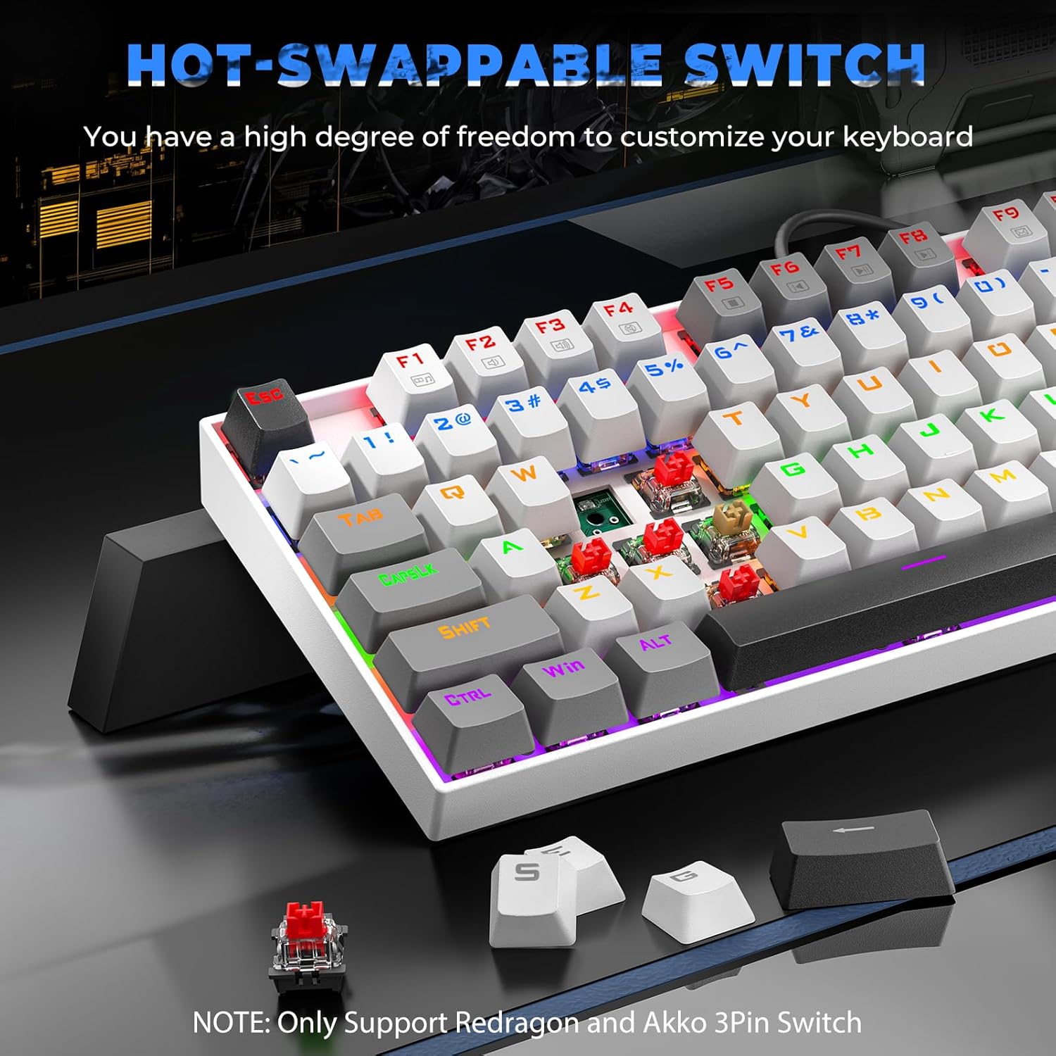 ReDragon K552WGL-RGB Wired RGB LED keyboard