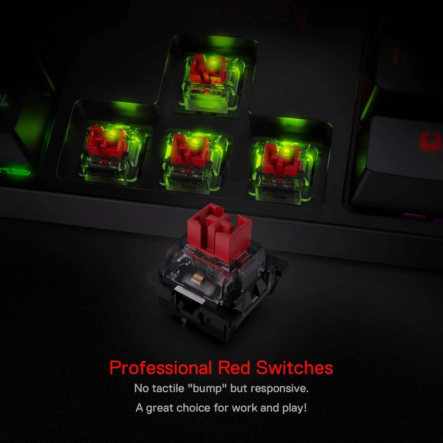 Redragon K582 SURARA RGB LED Backlit Mechanical Gaming Keyboard