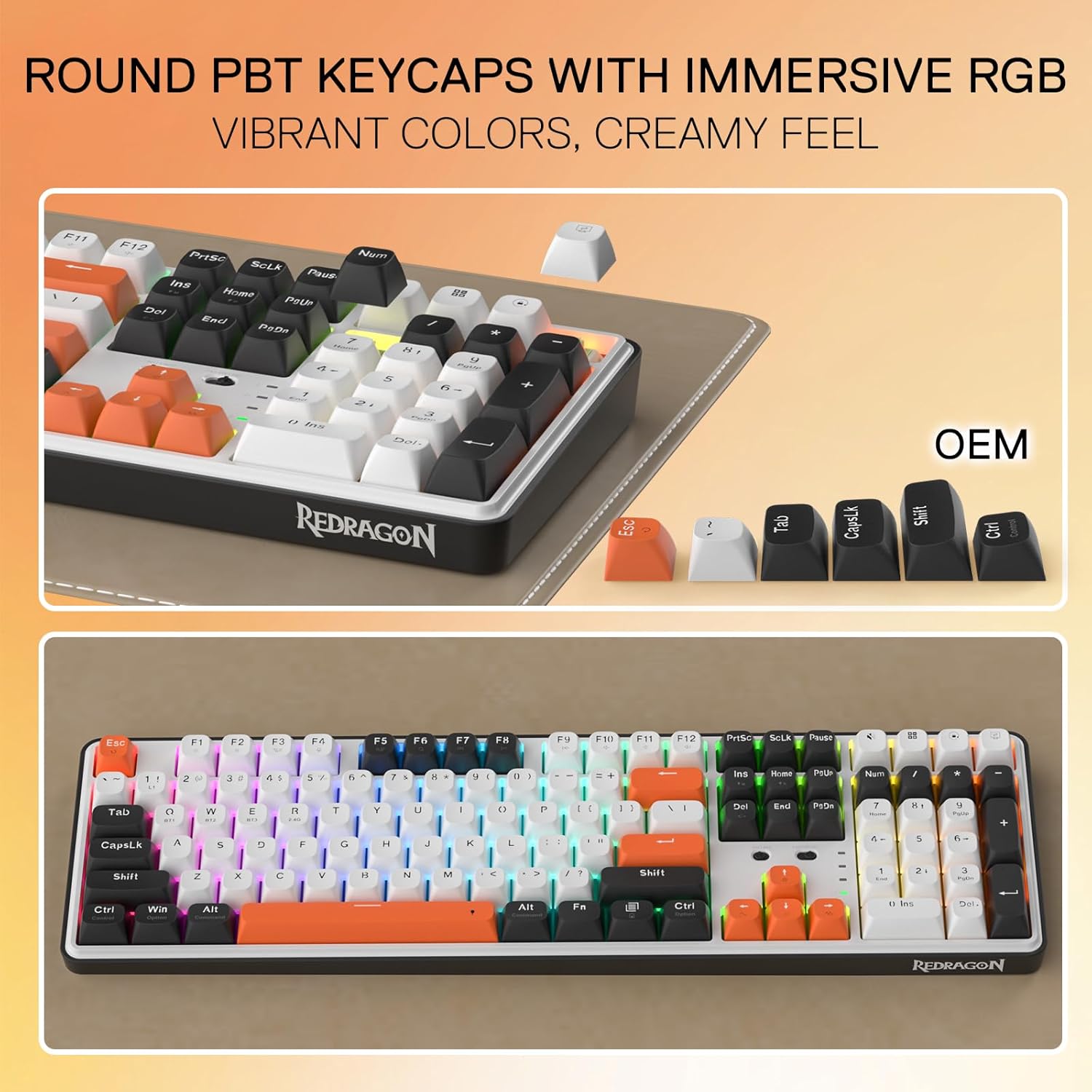Redragon K689WBO-RGB-PRO 3mode mechanical keyboard