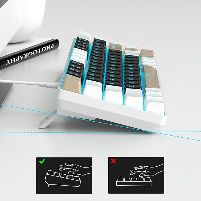Magegee MK-BOX White black& brown, Brown switch, 68 keys  Wired mechanical keyboard