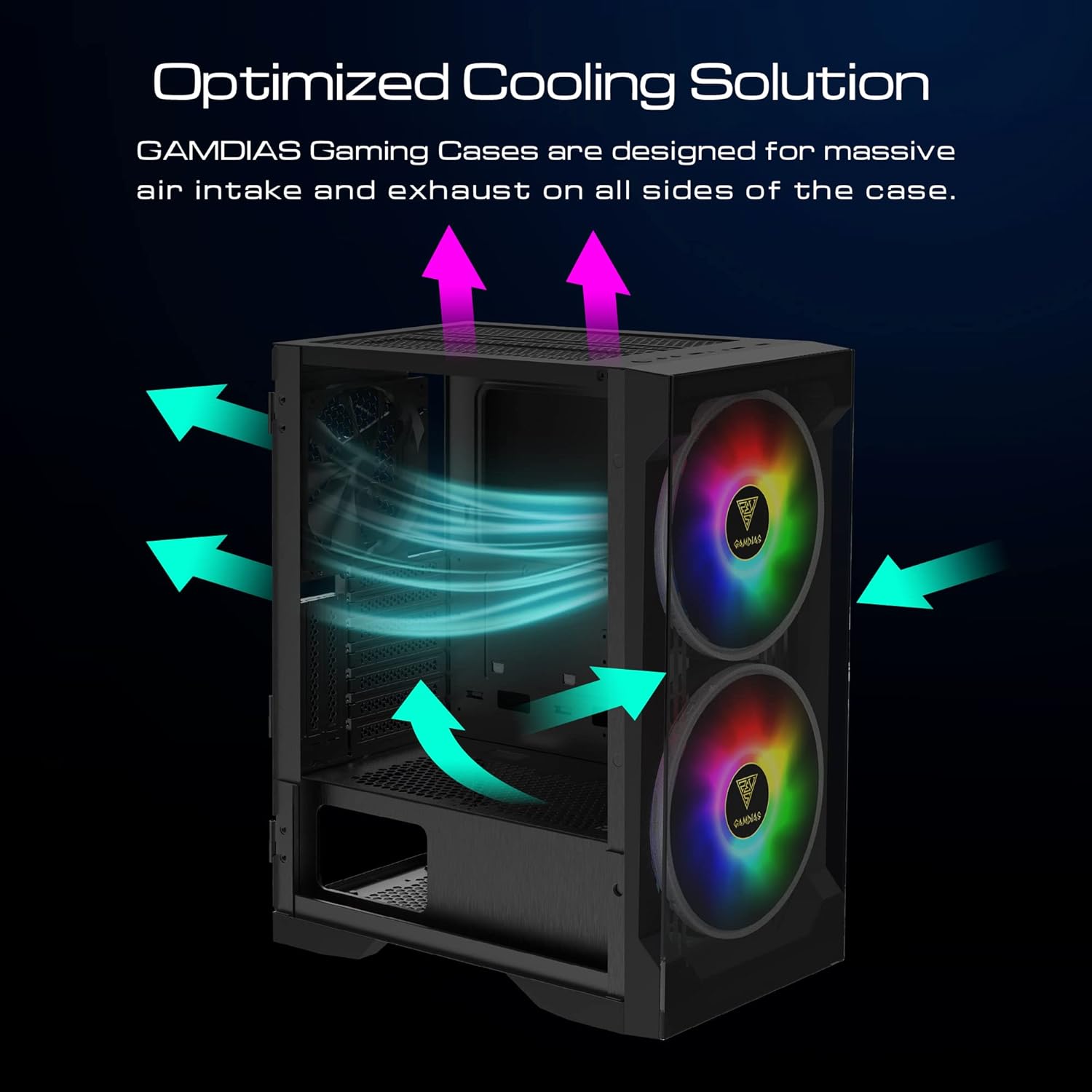 GAMDIAS Apollo E2 Elite Mid Tower Gaming Case
