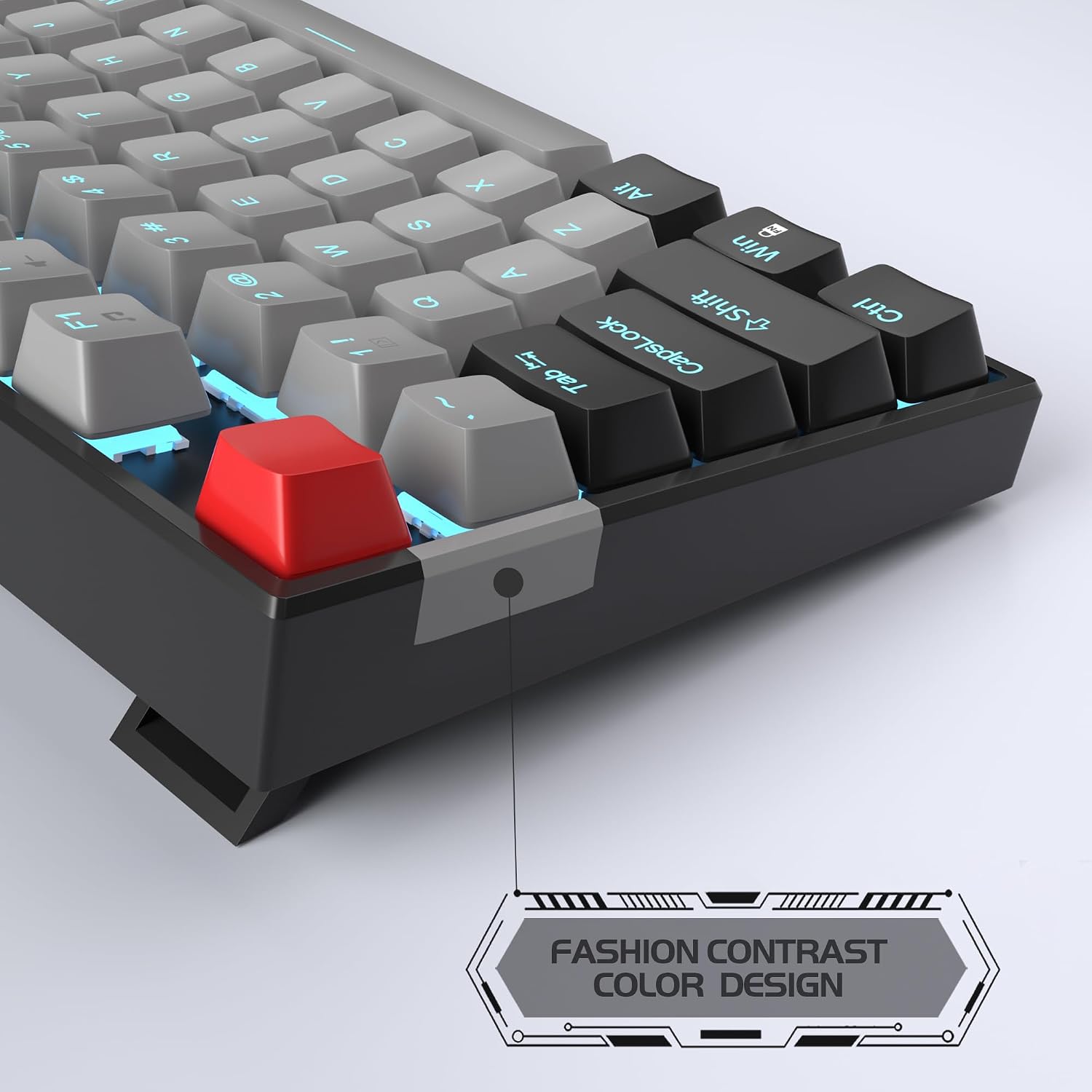 Magegee MK-Star Black Gray color, Blue Switch, 87 Keys  Wired Mechanical Keyboard