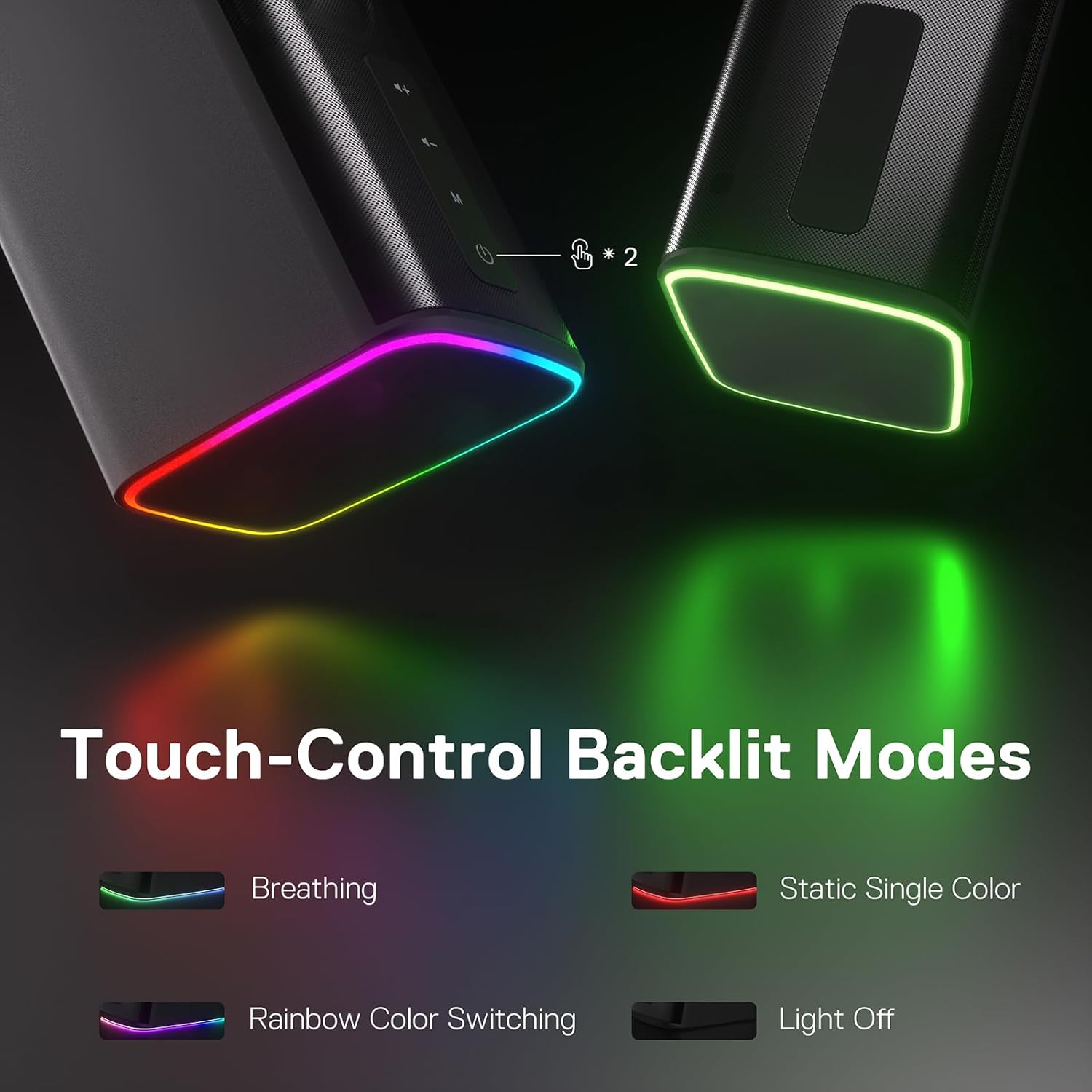 ReDragon GS814 Stereo Desktop Speaker Dynamic RGB Lighting