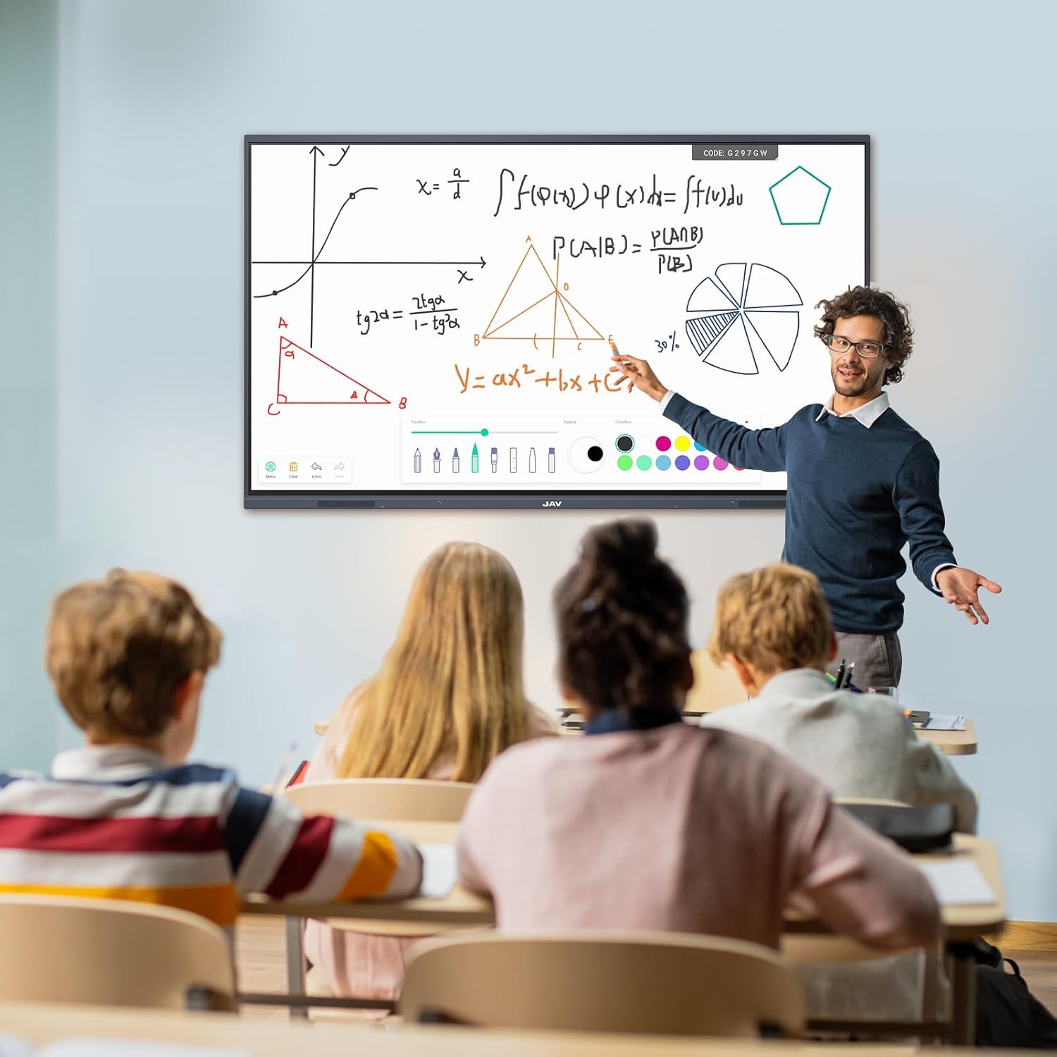 JAV Smart Board 75" Smartboard Interactive Whiteboard