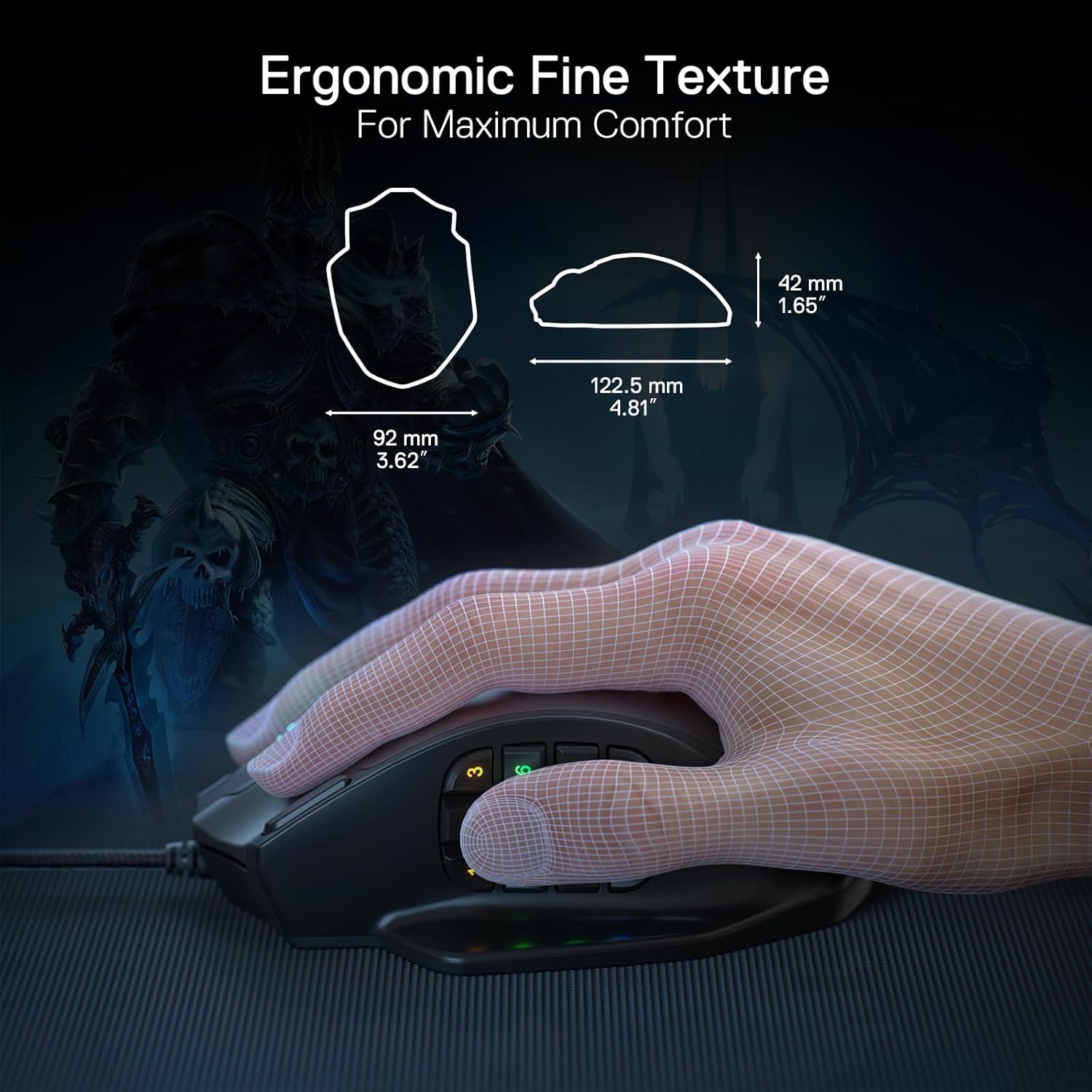 ReDragon M908 IMPACT Wired with buttons