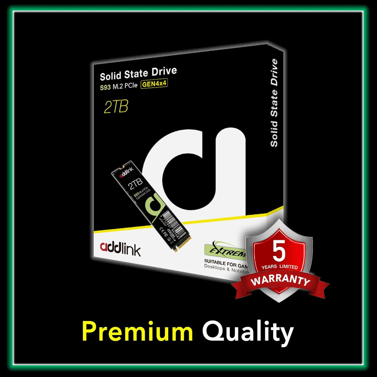 Add Link S93 ADDLINK S93 2TB M.2 2280 PCIe GEN4X4 NVMe1.4 ( Up to R:7400 ,W:6500)