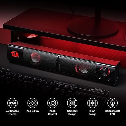 ReDragon GS550 ORPHEUS SOUND BAR WITH DUAL SPK AND LIGHT