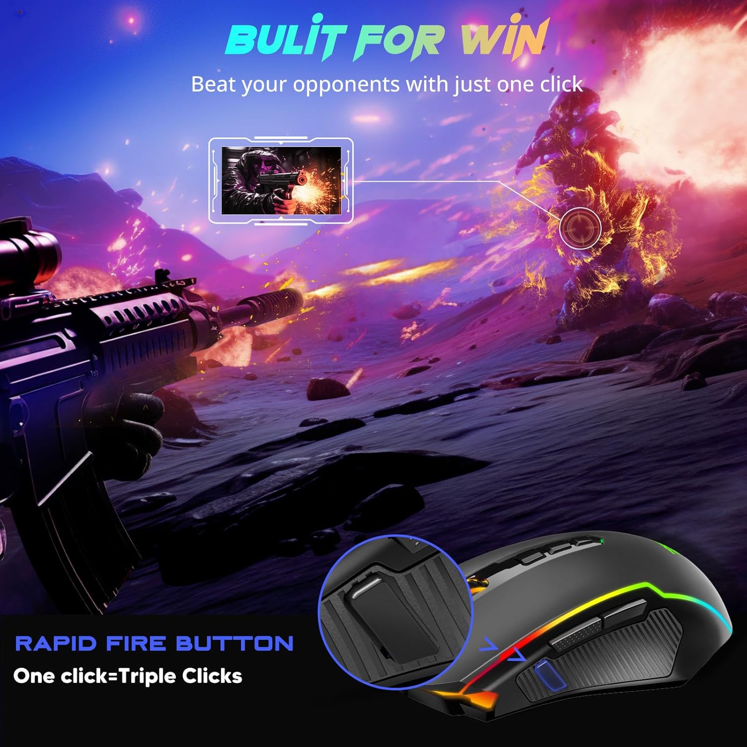 ReDragon M602-KS GAMING MOUSE WIRELESS