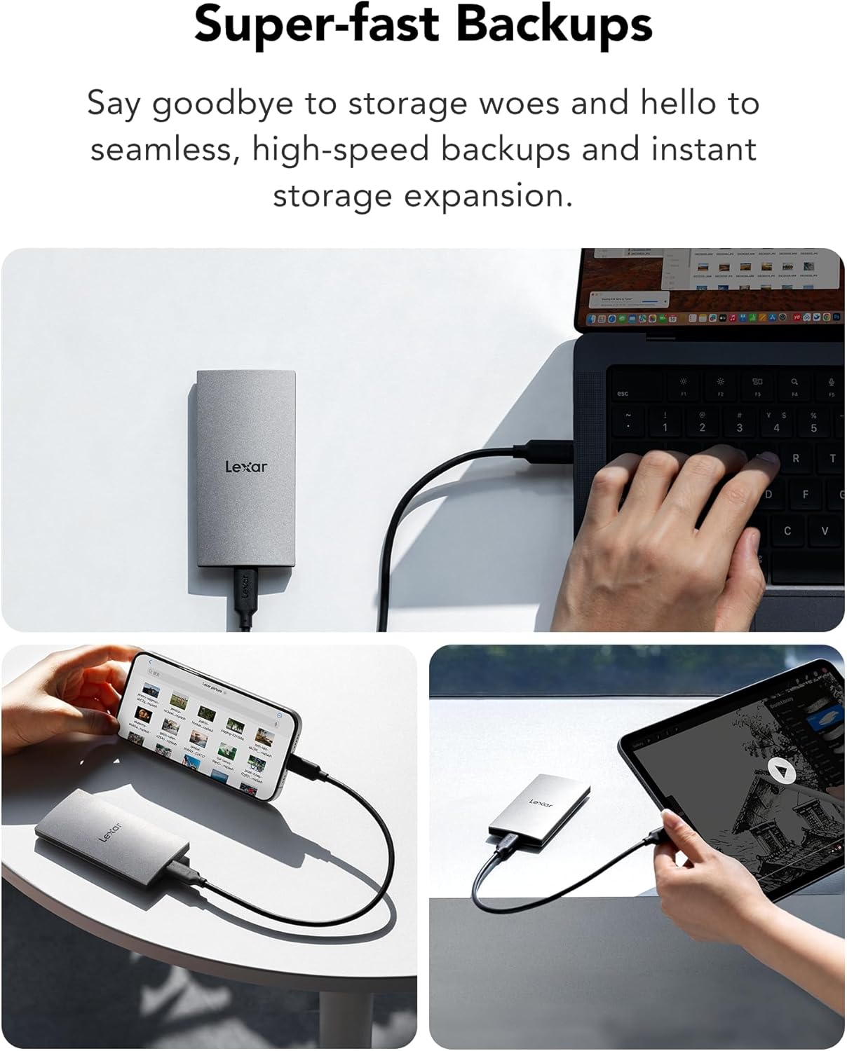 Lexar 1TB SSD External LSL300001T-RNBNG