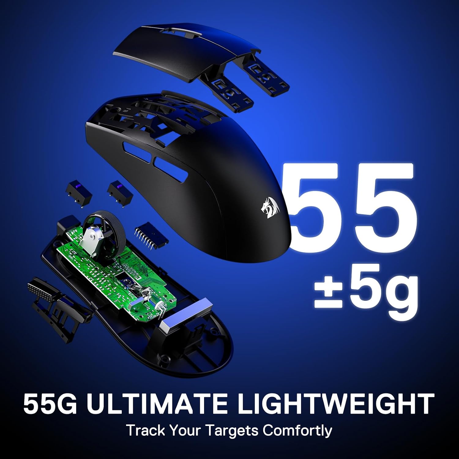 Redragon M918 PRO 3-Mode Wireless Gaming Mouse