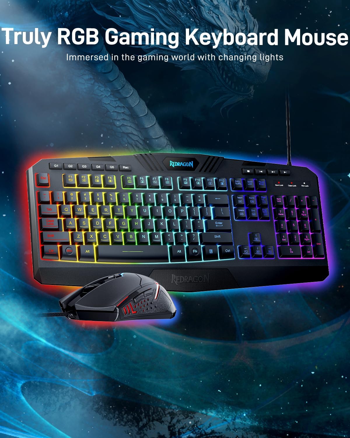 ReDragon S101-BA-3-MOUSE / KB / HD AND MOUSE PAD COMBO